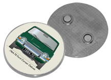 Ford Corsair Deluxe 1963-70 Round Fridge Magnet